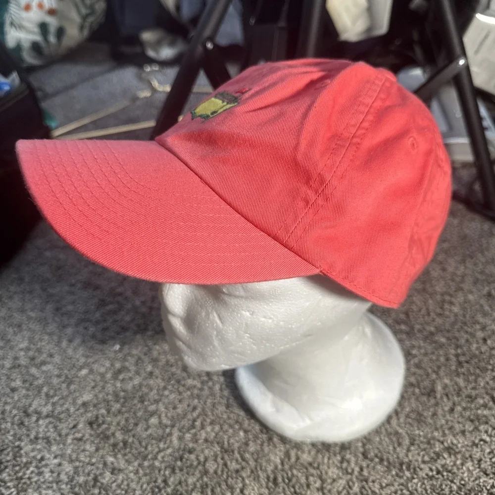 Masters Golf Cap Mens One Size Strap Back Embroidered Logo Augusta Golf Hat